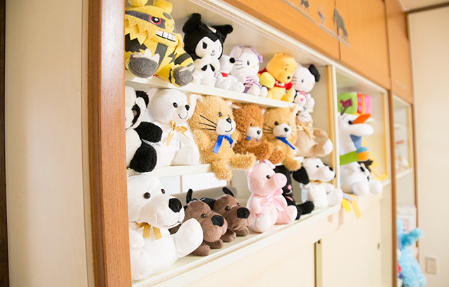 ぬいぐるみたくさん