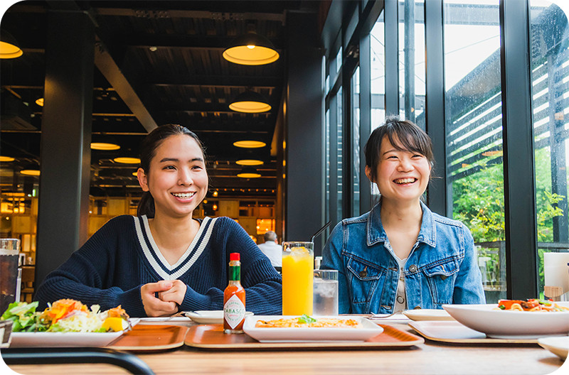 カフェでランチ